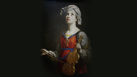 santa-cecília-com-um-violino