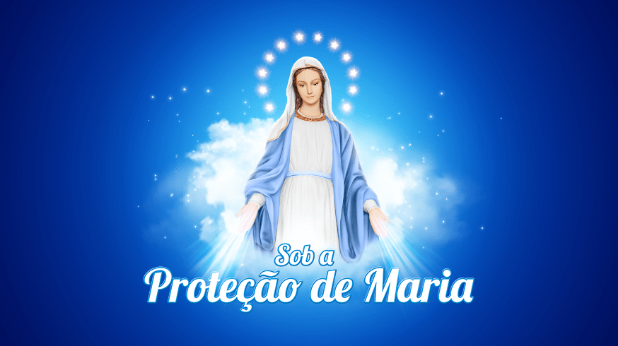 Logo da Campanha Sob a proteção de Maria da Associação do Senhor Jesus